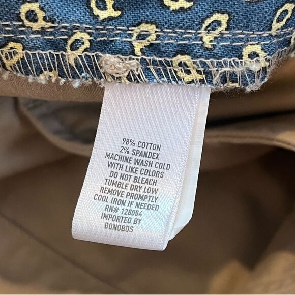 BONOBOS Skinny Stretched Washed Chino Pants in The Kahkis Size 31/30 - Picture 15 of 16